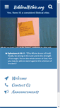 Mobile Screenshot of biblicalethic.org